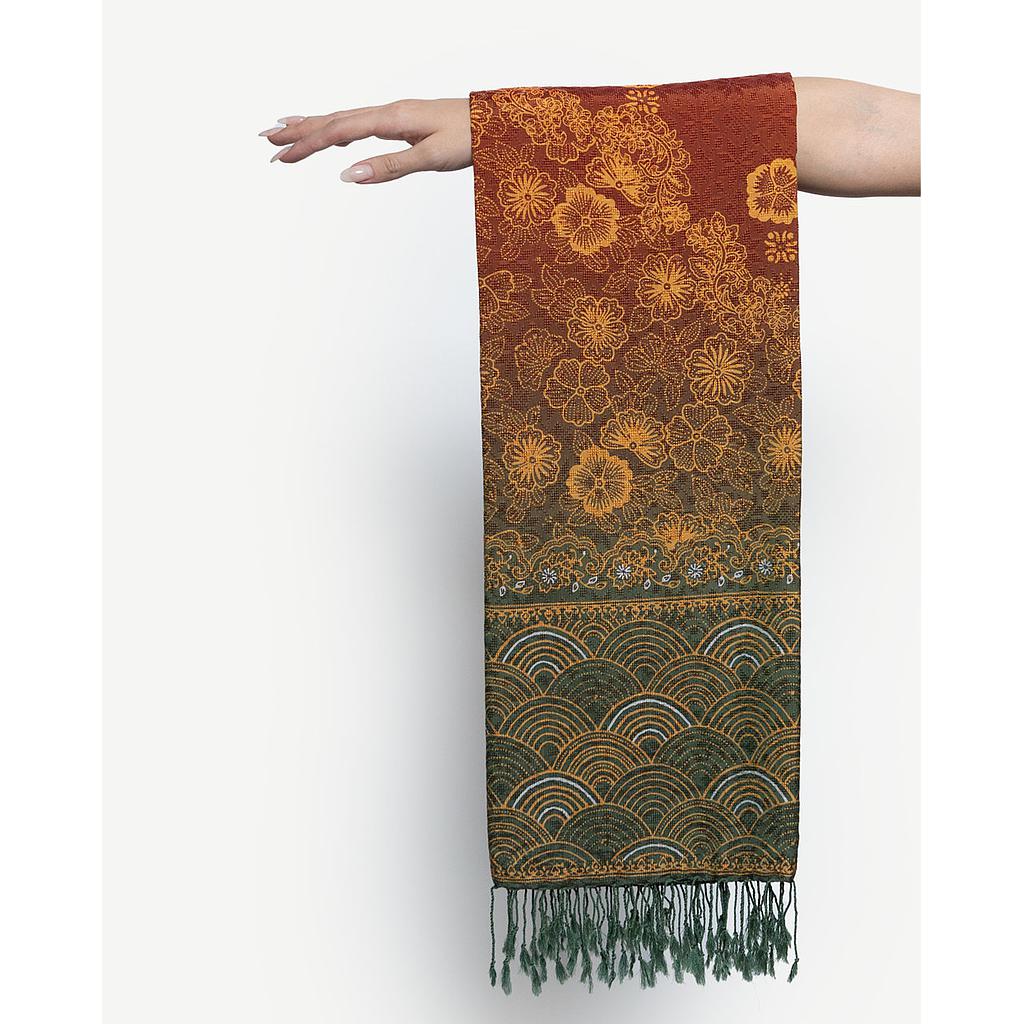 Shawl Batik Machine Loomed Silk