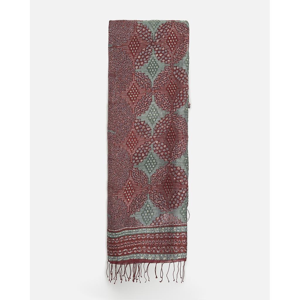 Shawl Batik Hand Loomed Silk