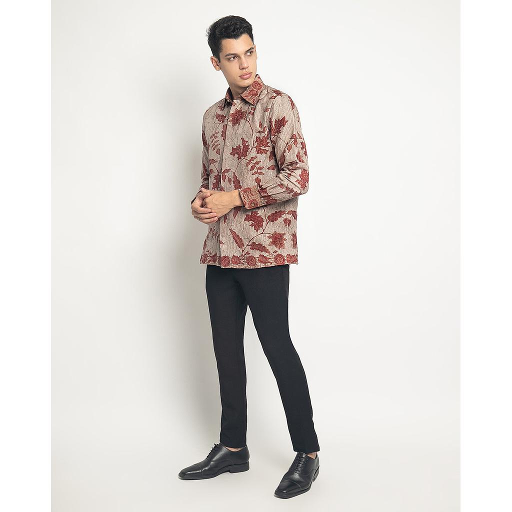 Kemeja ATBM Tulis Motif Jagat Daun Rambat