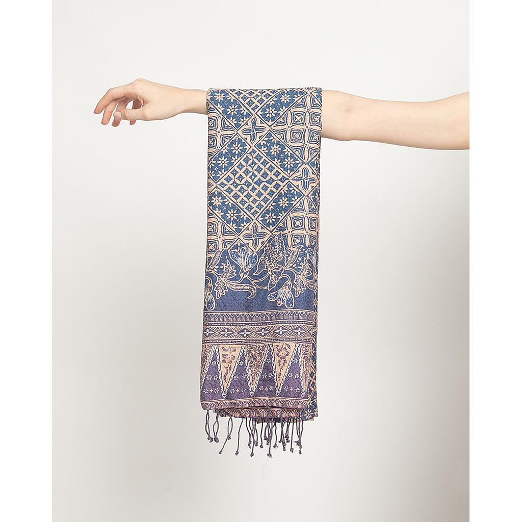 Shawl Batik Hand Loomed Silk