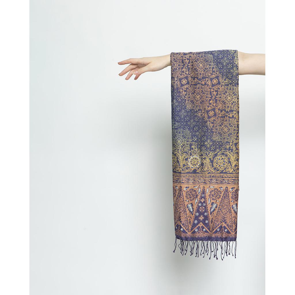 SHAWL BATIK HAND LOOMED SILK