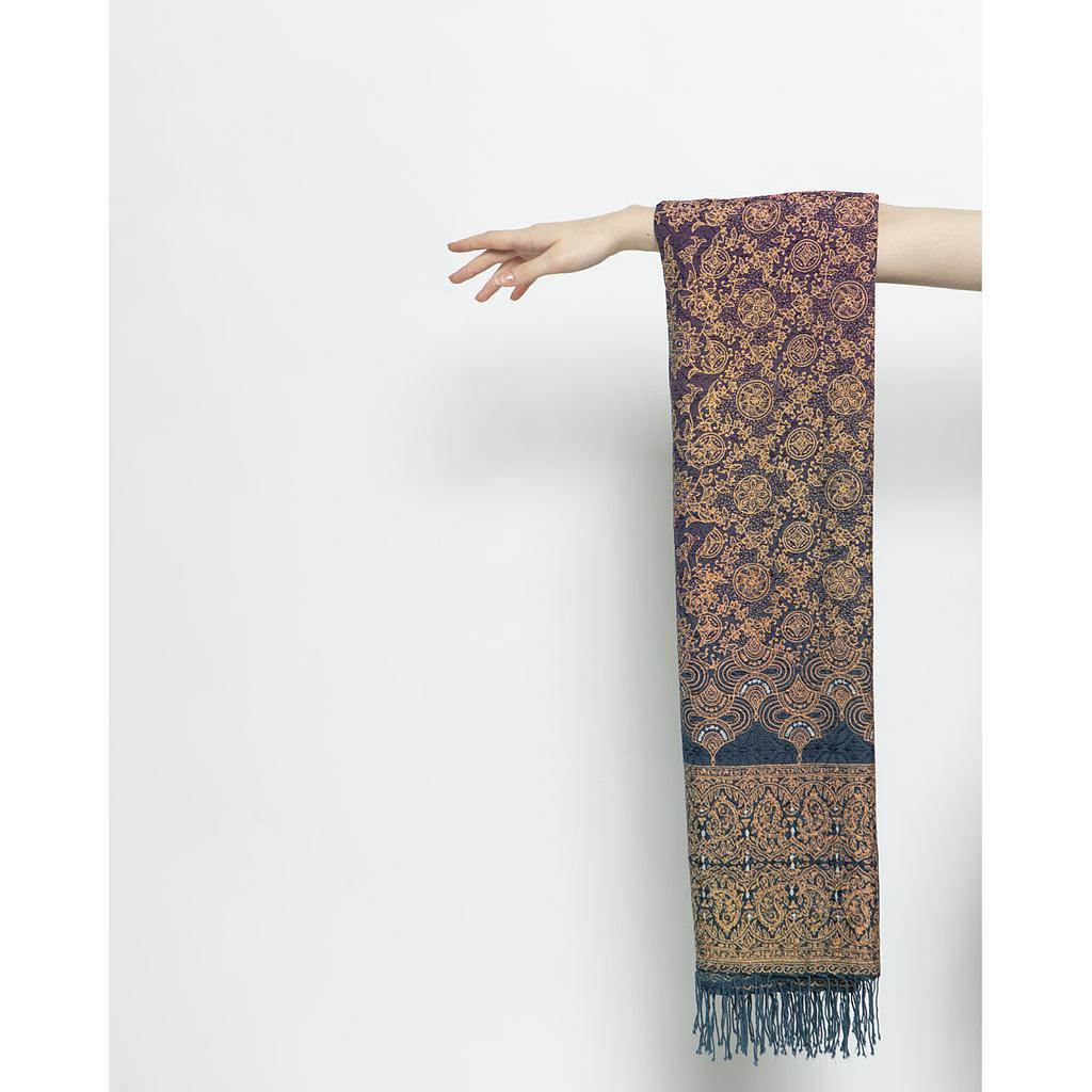 SHAWL BATIK MACHINE LOOMED SILK