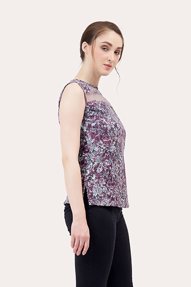 Sleeveless Batik Blouse