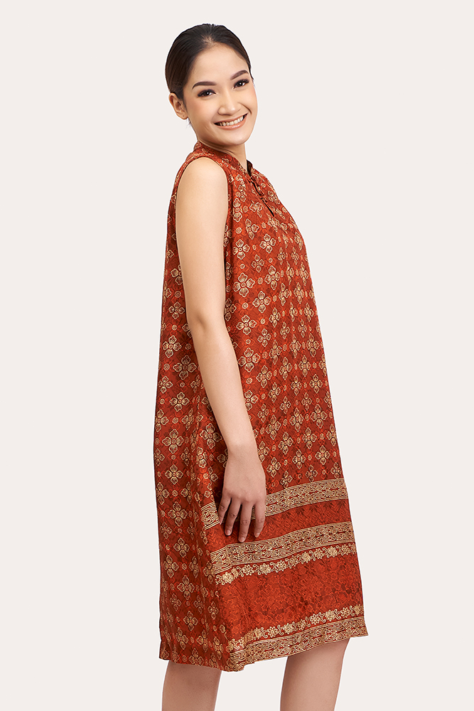 Sleeveless  Batik Dress