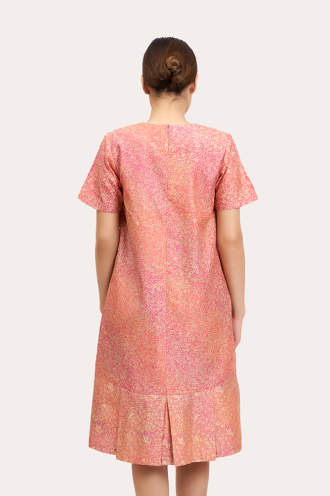 Short Sleeve Batik Dress