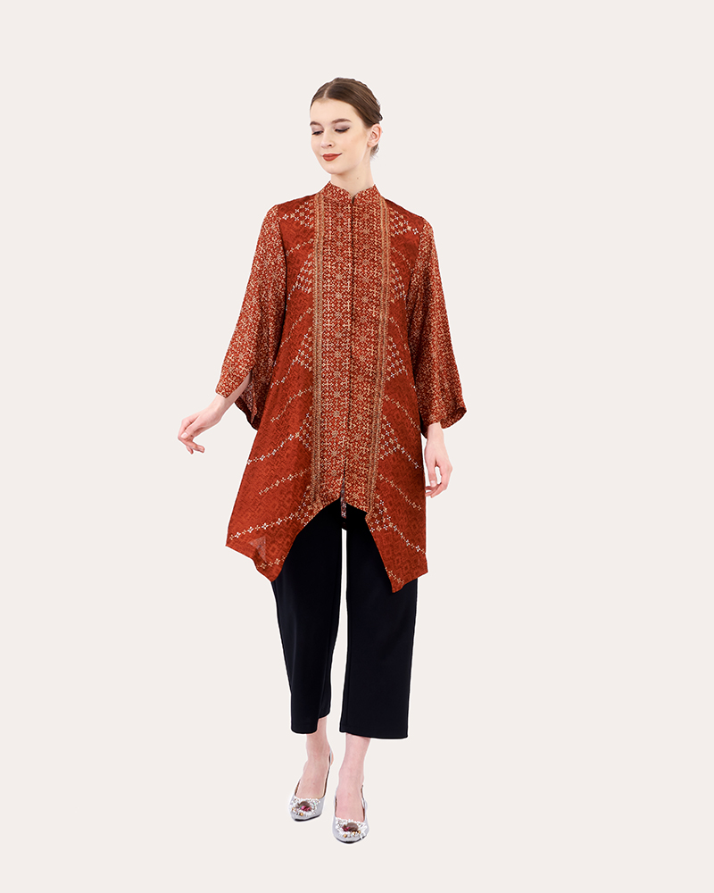 Long Sleeveless Batik Tunics