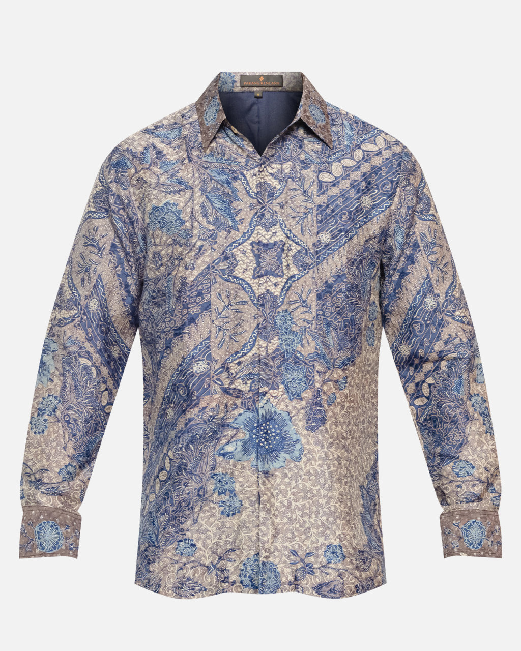 Hand-Drawn Batik Shirt With Buket Lereng Seling Udan Liris Pattern