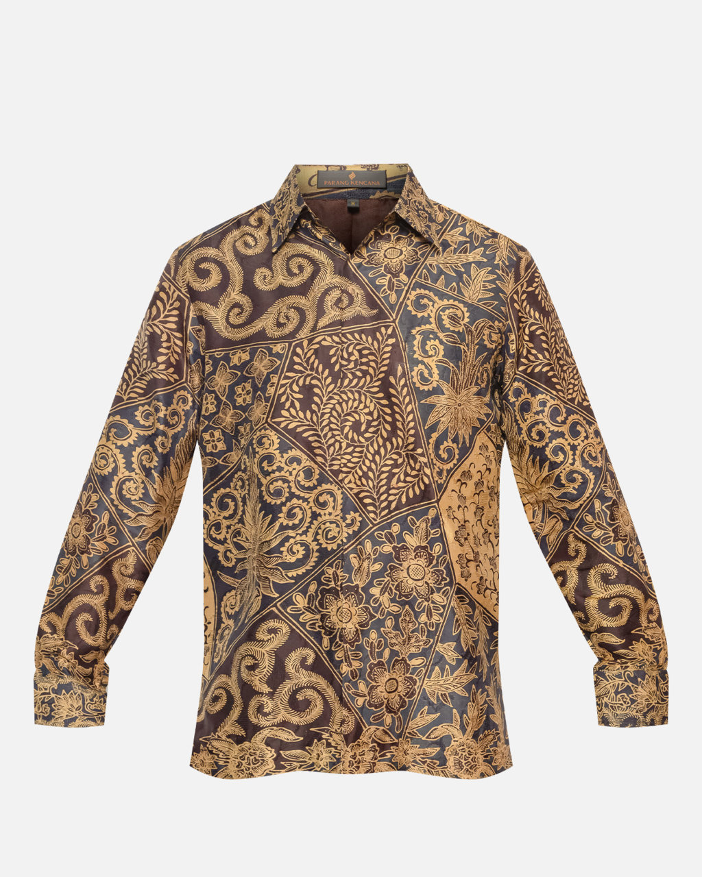 Hand-Drawn Batik Shirt With Sekar Jagat Pattern