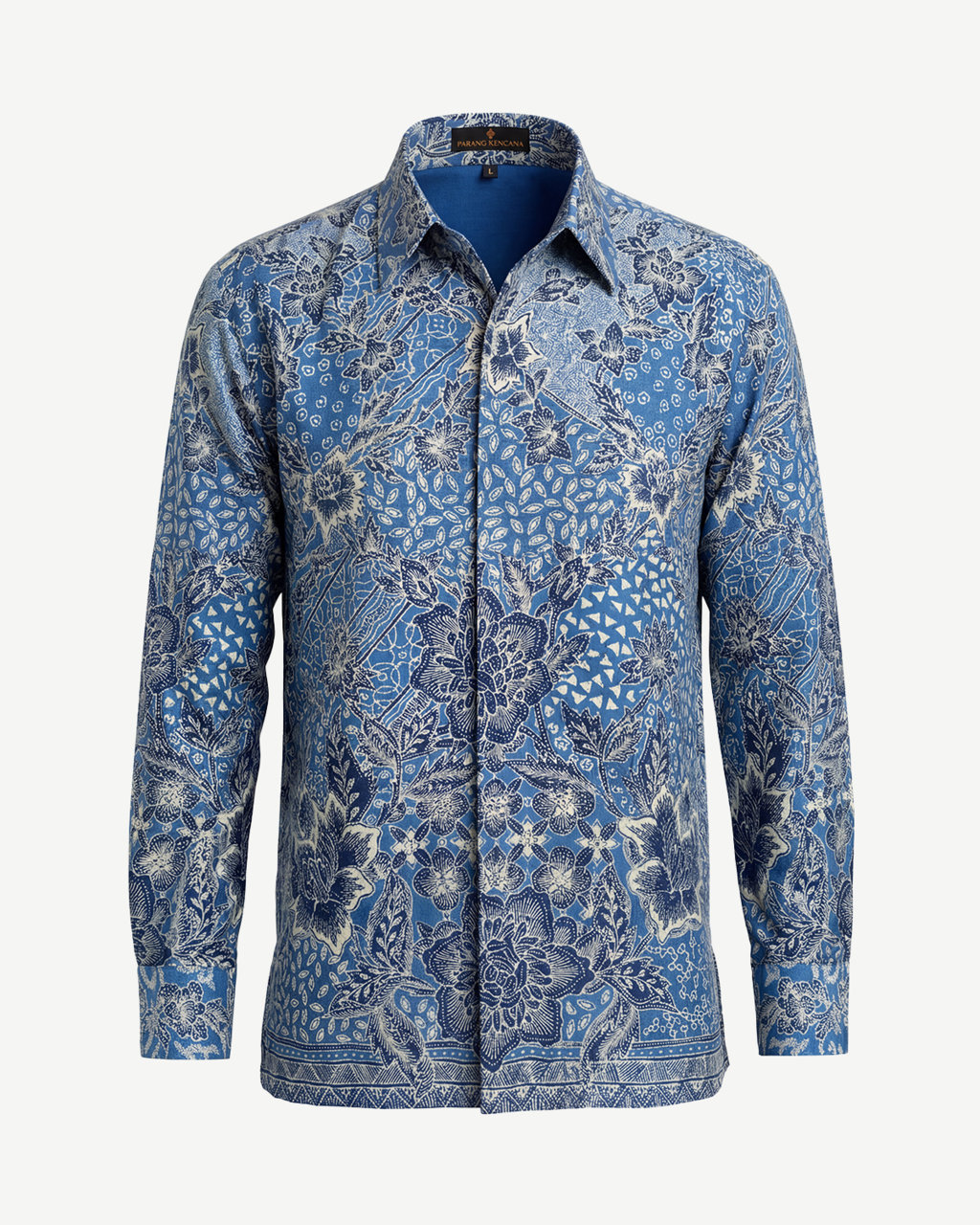 Hand-Drawn Batik Shirt With Sekar Jagat Mawar Eropa Pattern