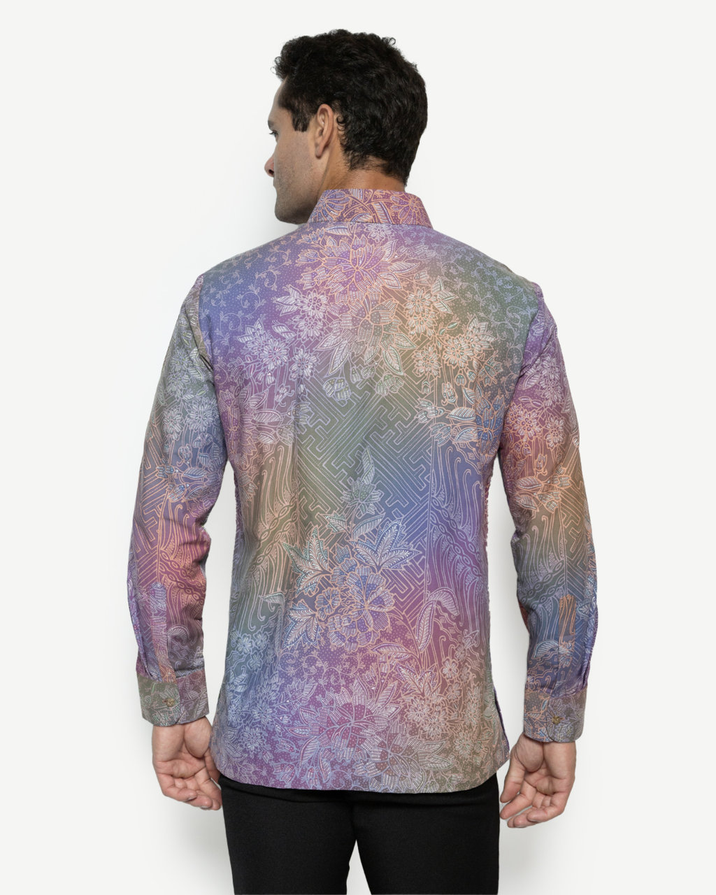 Hand-Drawn Batik Shirt With Sidomukti Melati Gunung Pattern